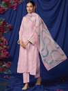 Indo Era 2372 Silk Embroidered Straight Kurti With Bottom Dupatta

